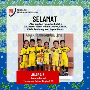 Juara 3 Turnamen Futsal Tingkat TK