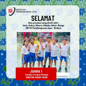 Juara 1 Lomba Lompat Simpai (GEBYAR ANAK PAUD)