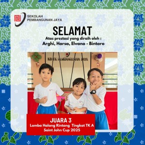 Juara 3 Lomba Halang Rintang Tingkat TK A (Saint John Cup 2025)