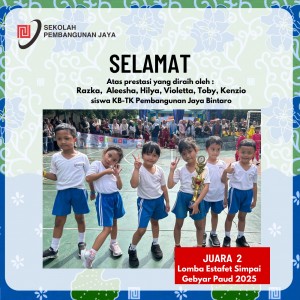 Juara 2 Lomba Estafet Simpai Gebyar PAUD 2025