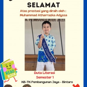 Duta LIterasi TK A2 Semester 1 Tahun Pelajaran 2025/2026