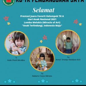 Prestasi Lomba Hari Anak Nasional TK A